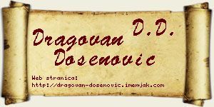 Dragovan Došenović vizit kartica